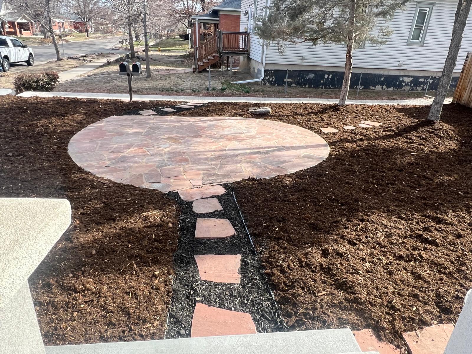 Rustic Flagstone Patio - After